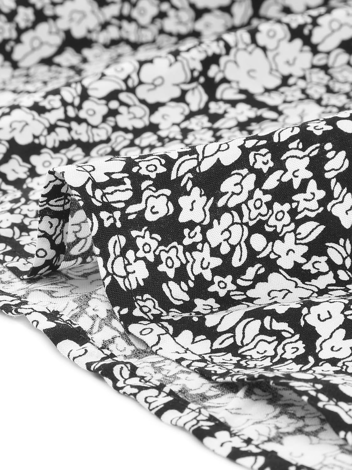 Seta T Women's Summer Maxi Dresses V Neck Split Hem Short Sleeve Casual Sundress Floral Boho Beach Dress - Image 5