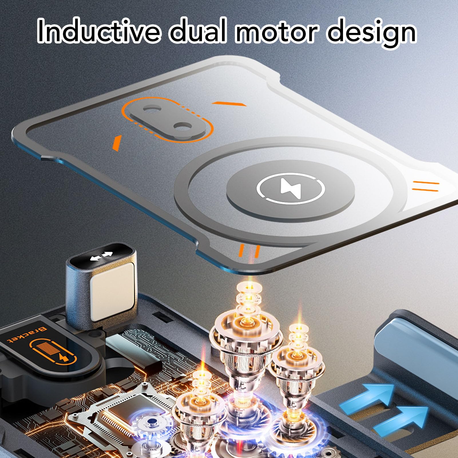 Dilwe Supporto per Telefono da Auto con Caricatore Wireless, Ricarica Rapida da 15 W, Rilevamento Automatico, Rotazione a 90°, per Bocchetta Dell'aria, Supporto per Smartphone