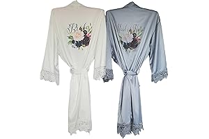 Women's Elegant Floral Bridesmaids Robes