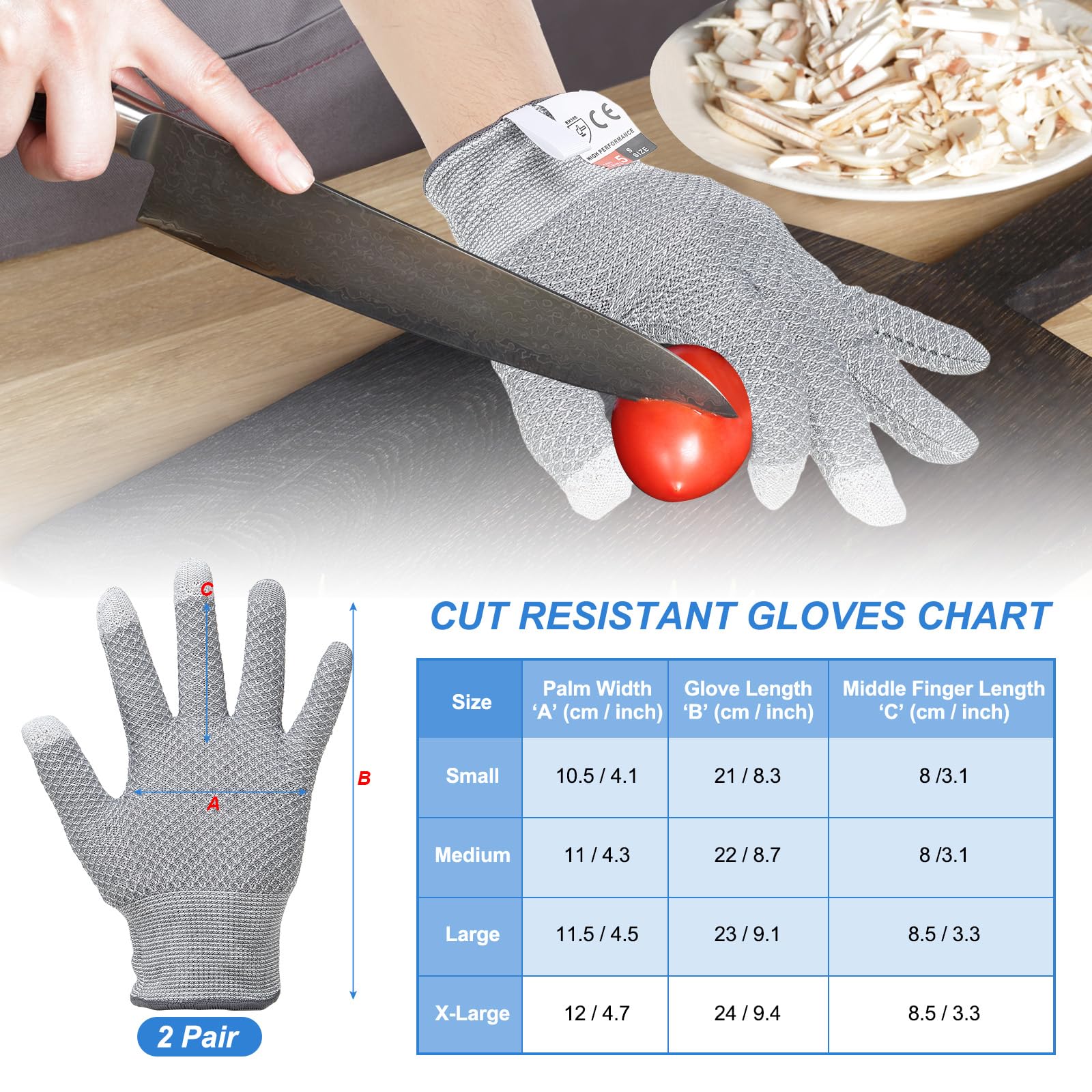PATIKIL Cut Resistant Gloves - Image 2