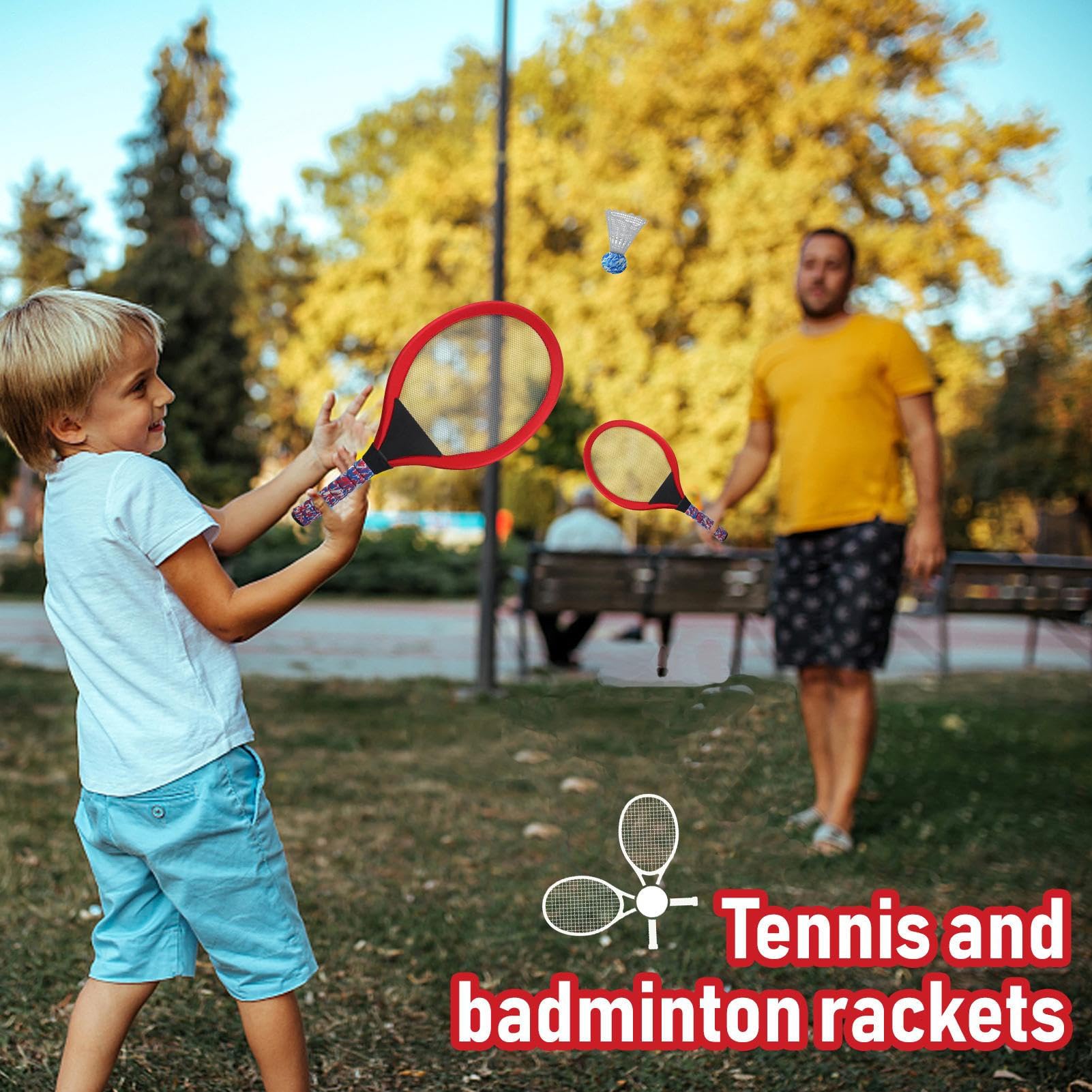 Raquetas De Tenis para Niños Raquetas De Tenis Y Bádminton para Exteriores