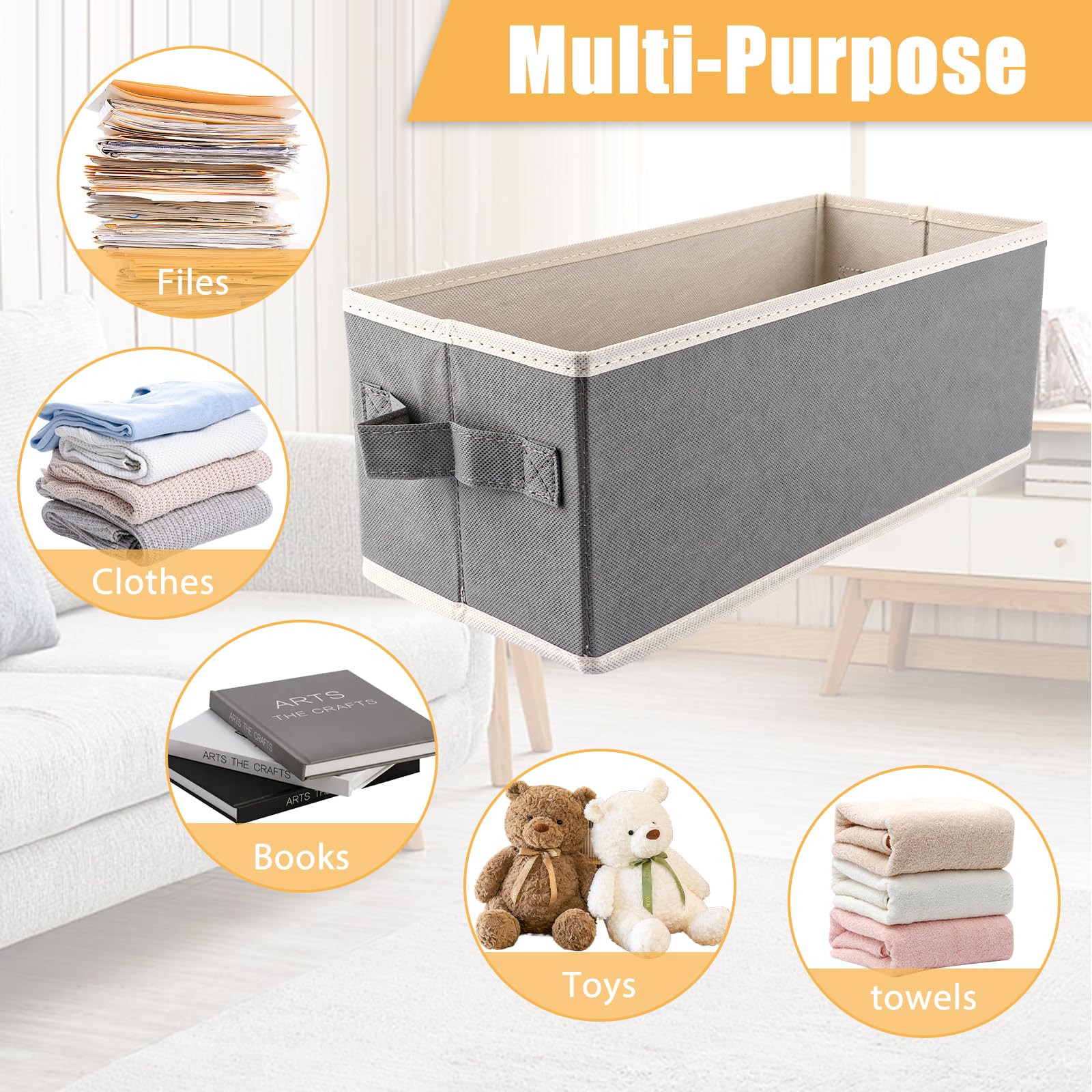 4 cajas de almacenamiento de CD, 36 x 16 x 14 cm, caja de almacenamiento de DVD, caja de CD, caja de CD, para casa, oficina y viajes, gris