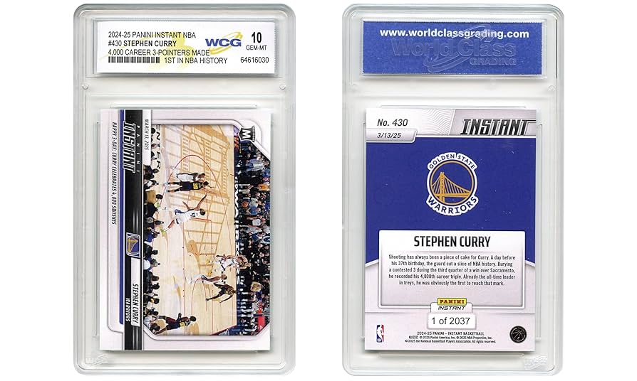 Amazon.com: 2025 NBA Panini Steph Curry 1st Ever 4,000 3