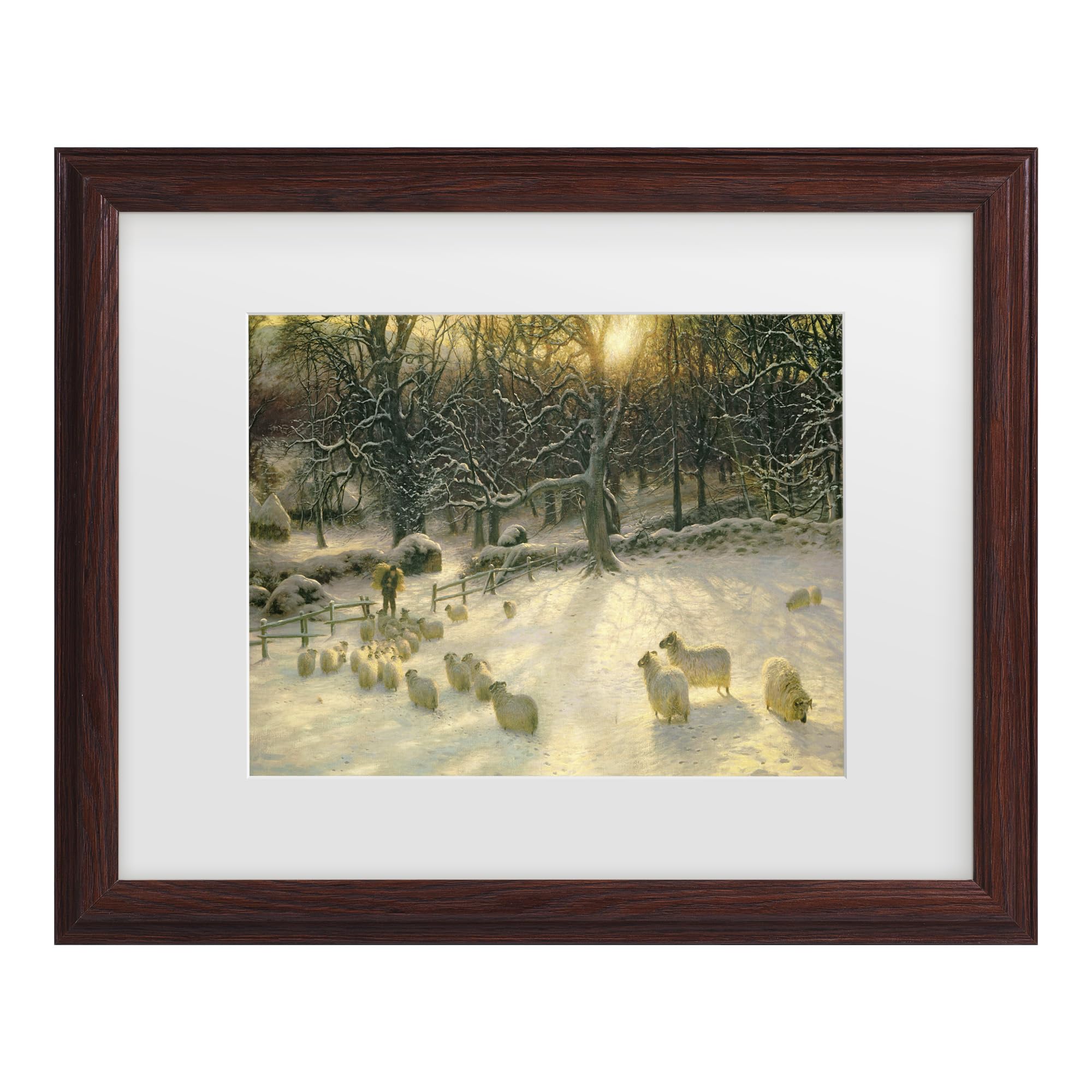 Joseph Farquharson 'The Shortening Winters Day' Matted Framed Art