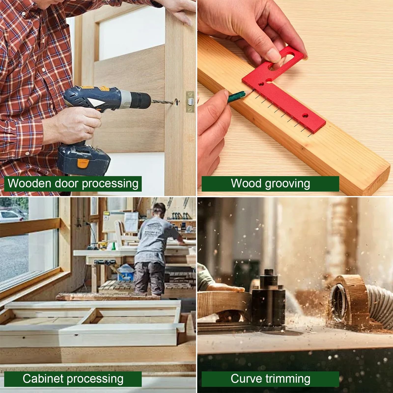 Banco Fresa for Legno, Piastra di Inserimento for Tavolo di Fresatura, Kit di Accessori for Sistemi di Lavorazione Del Legno