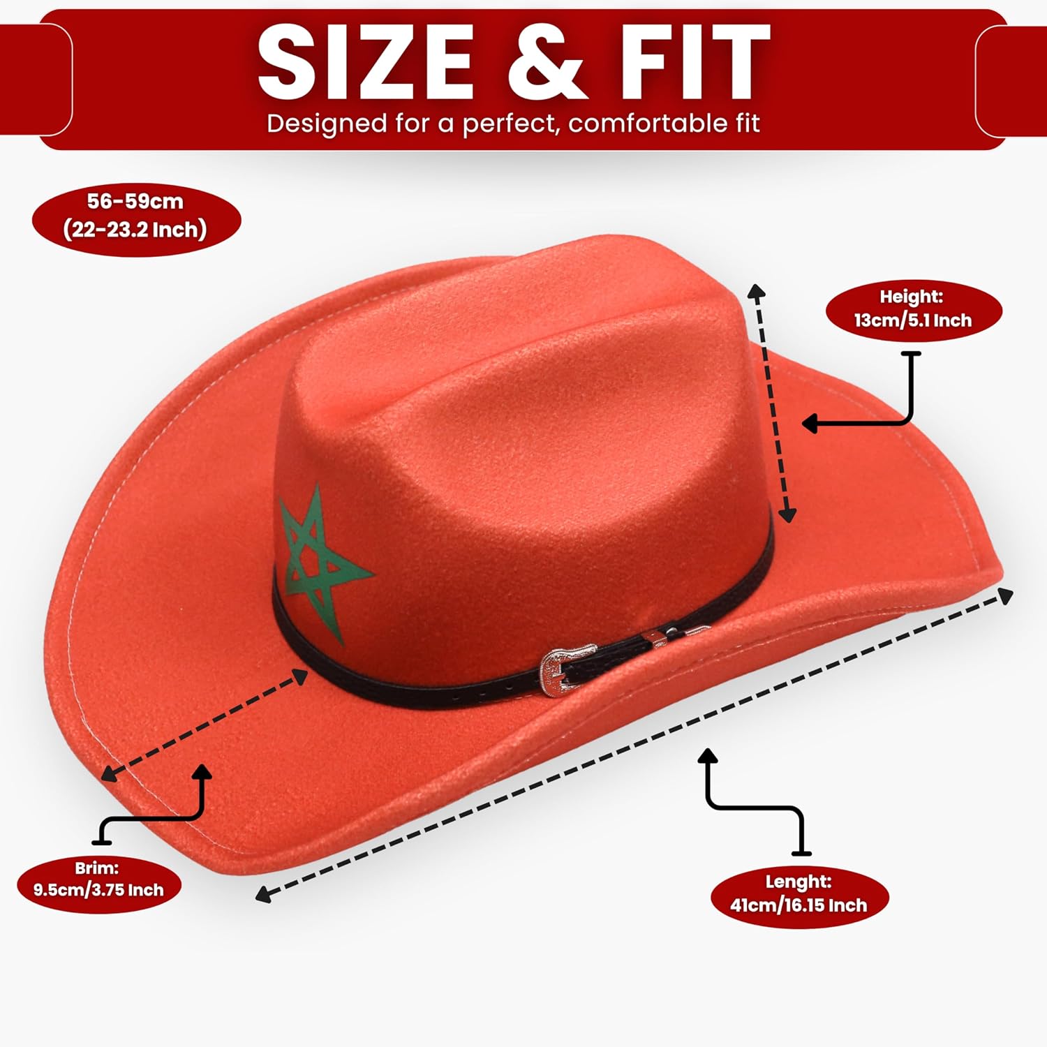 JAY CROFT Cowboy Country Flag Hat World Cup Copa del Mundo Football Soccer Sport 2026 for Men Women Fan Kit Brim Sunhat Cap