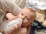 NUK Smooth Flow Anti-Colic Baby Bottle, 10 oz (300 mL), Grey Elephant, 3 Pack