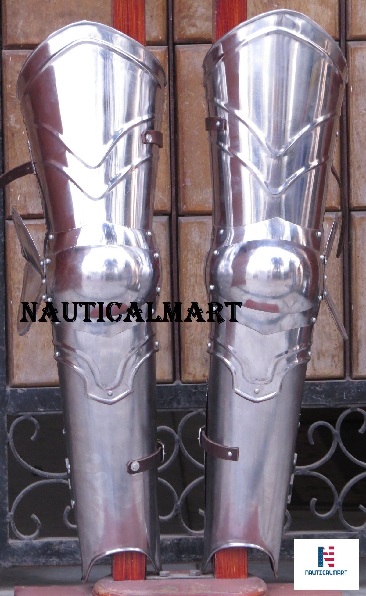 NauticalMart Medieval Leg Combat Armor Set, Plate Legs, Cuisses with Poleyns and Greaves