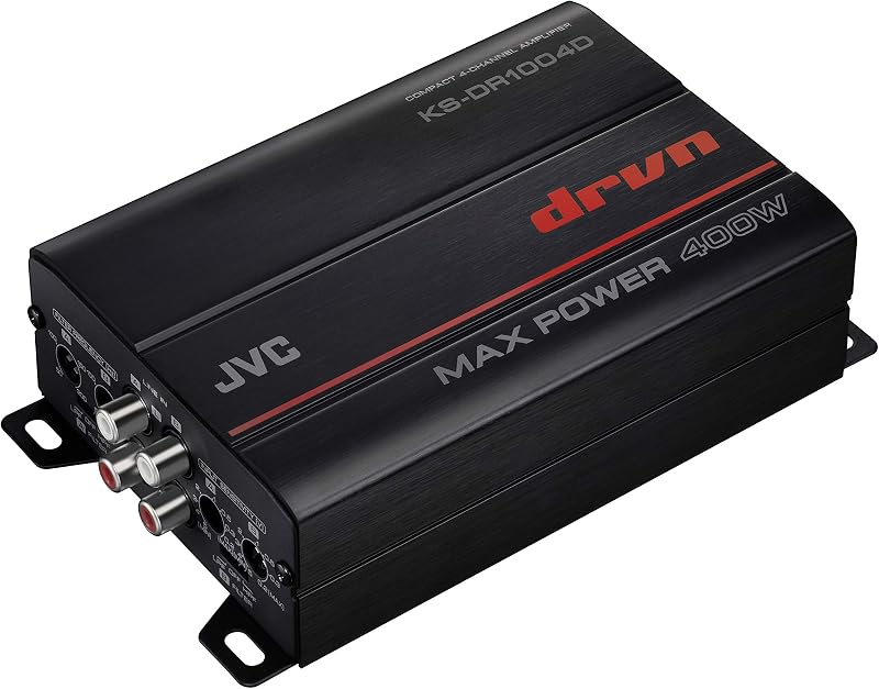 KS-DR1004D Amplificador puenteable de 4 canales y 400 vatios para deportes de motor en automóviles y vehículos marinos y RZR/ATV/UTV/Cart