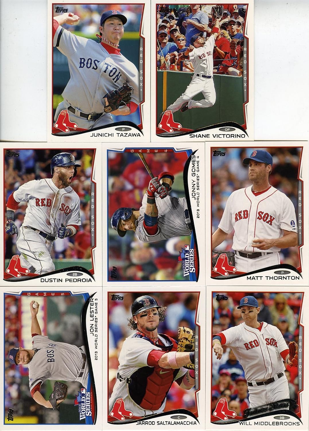 2014 Topps Baseball Cards - Boston Redsox - Team Set