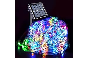JMEXSUSS 200 LED Solar Rope Lights for Trampolines and Outdoor Use