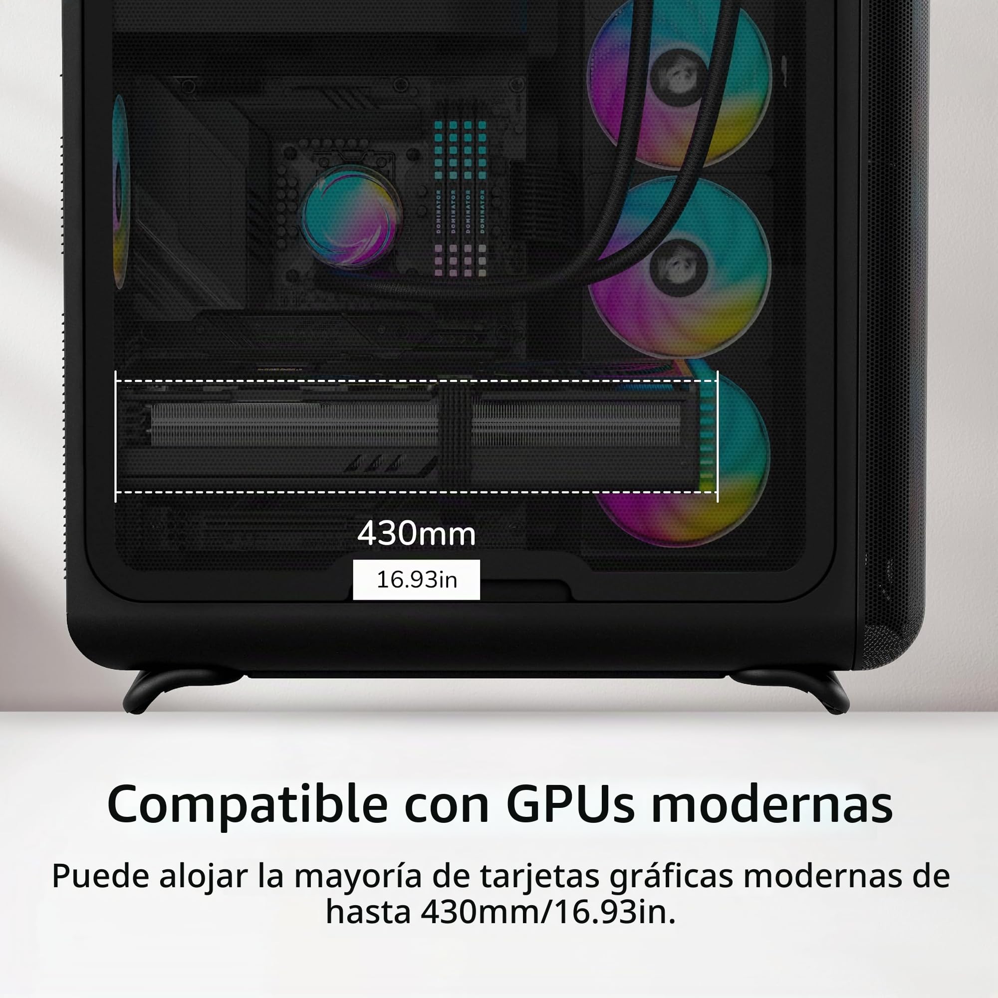 Hyte X50 Air Modern Performance ATX - Carcasa para Juegos de PC de Media Torre, Color Negro