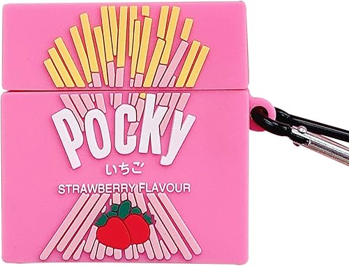 Funda compatible con AirPods ProPro 2, creativa y divertida caja de galletas con sabor a té verde, elegante protección de auriculares de silicona