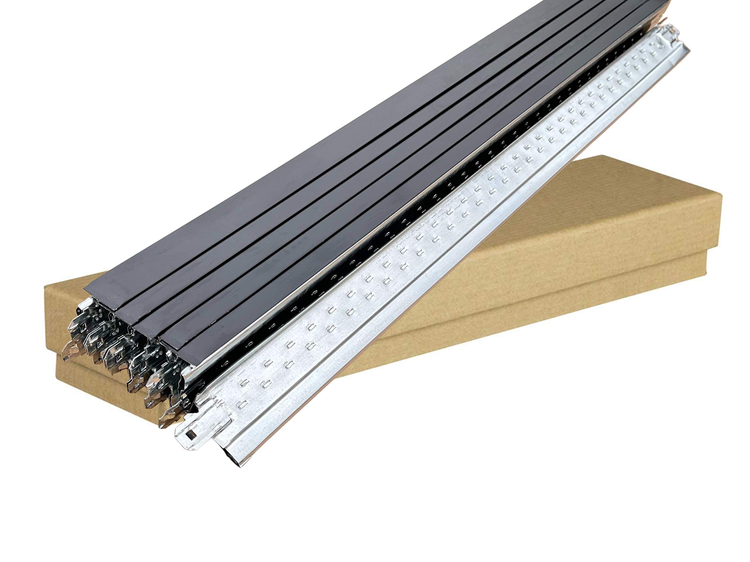 Ceiling Expert Black 10X Suspended Ceiling Grid Component, Cross Tee Section 600Mm X 24Mm T24 T600