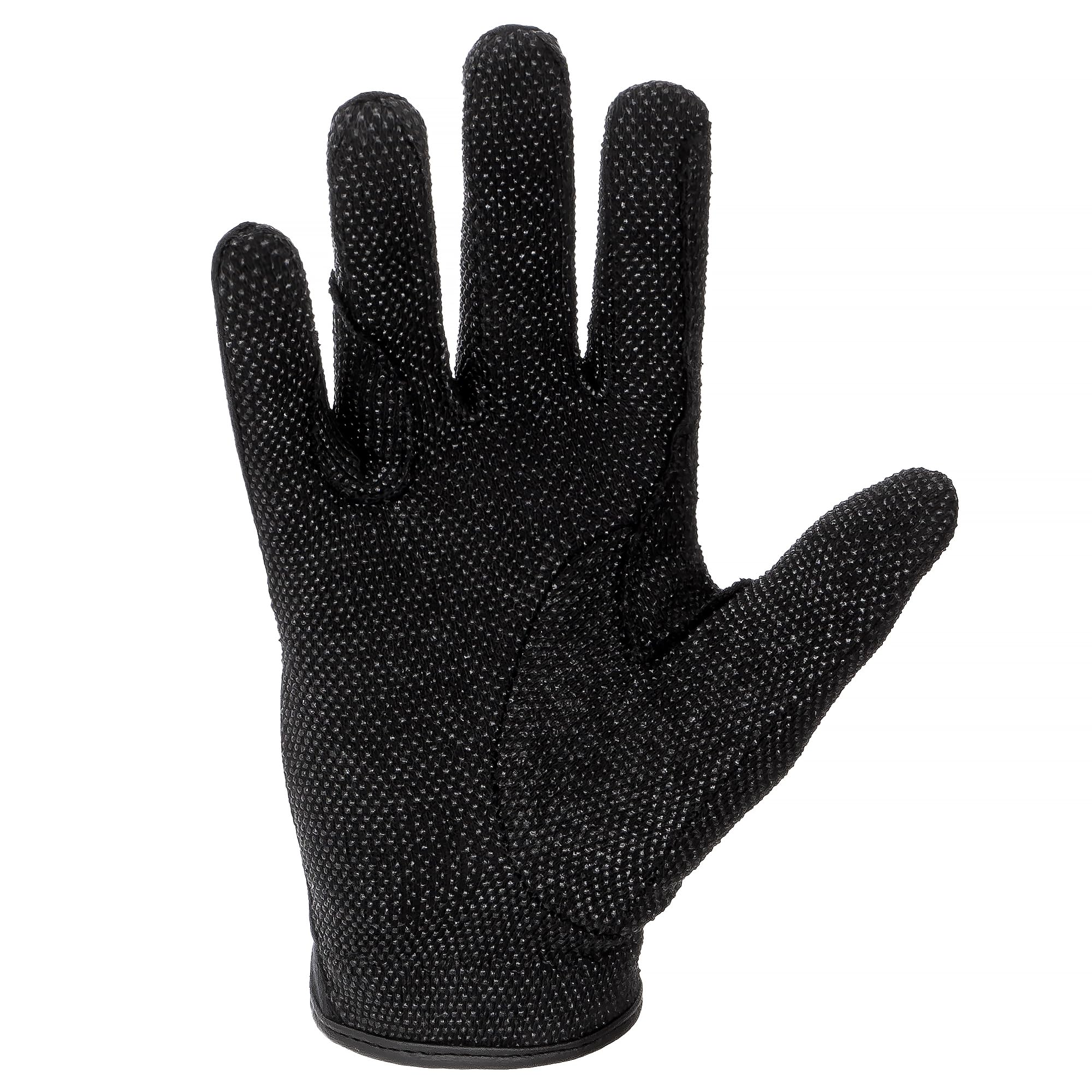 Gants d'équitation Start Sumba Unisexes – Été, Respirants, antidérapants, compatibles écran Tactile, Sports équestres Noir