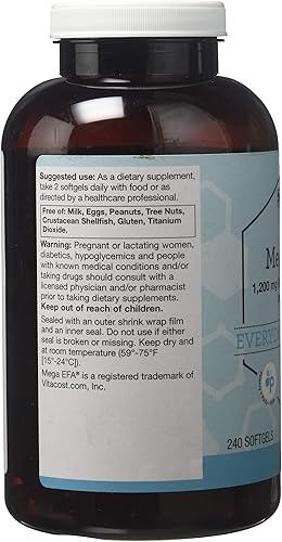 Miniatura 2 de vitacost Mega EFA Mini Gel Omega-3EPA y DHA Aceite de Pescado-2126mg240softgels