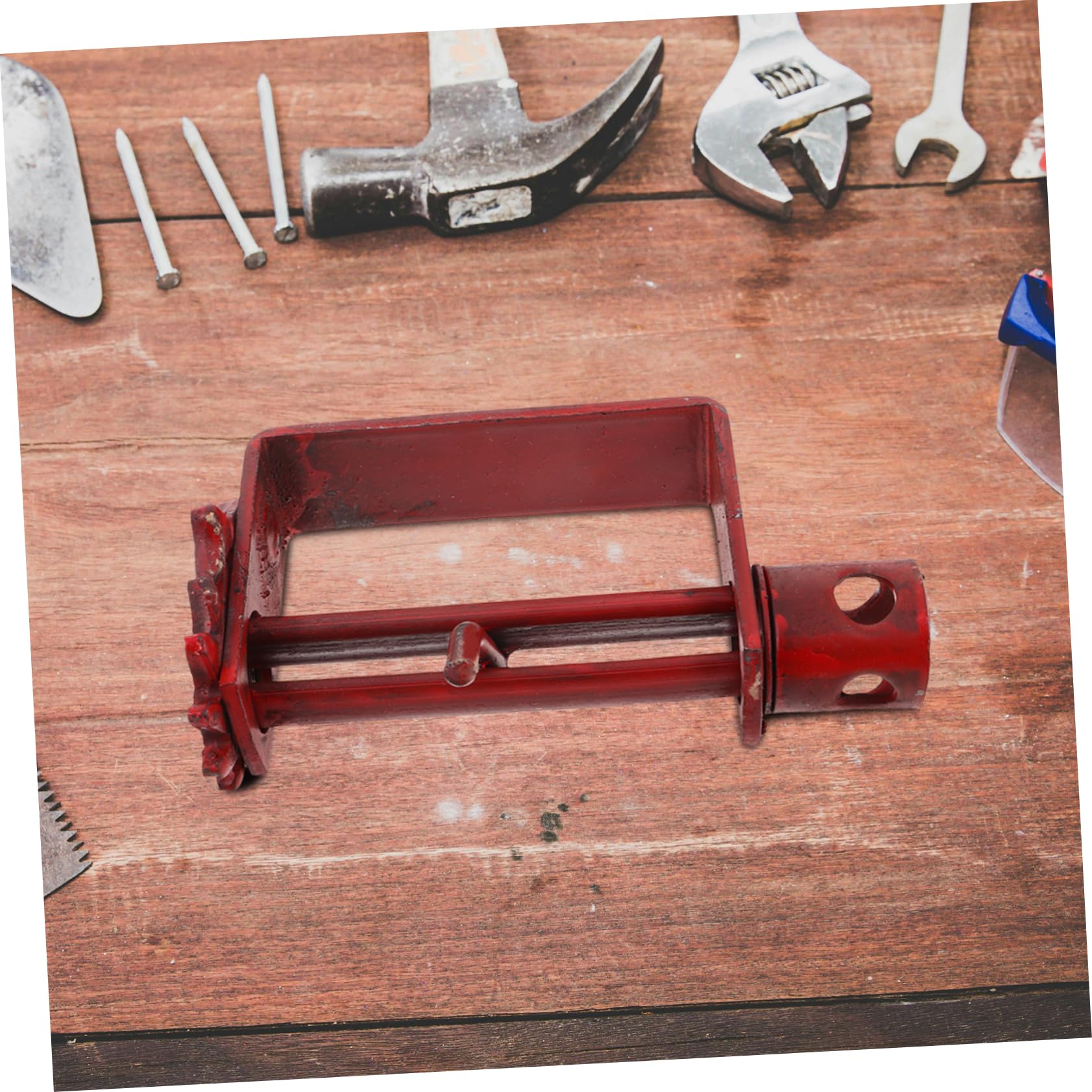 TOPPERFUN Manueller Seilspanner aus Stahl für LKW Robuster LKW Ladungsgurtspanner mit Tragbarem Design zur Sicheren Befestigung von Seilen und Kabeln in Rot