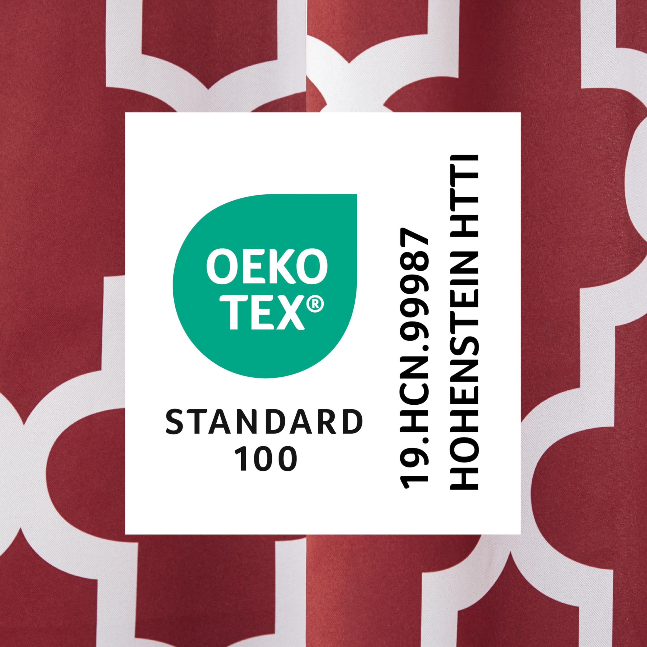 Exclusive Home Curtains Exclusif Maison Rideaux Ferronnerie en Satin de Coton tissé fenêtre Panneau de Rideau Paire, Polyester, Bordeaux, 52x84