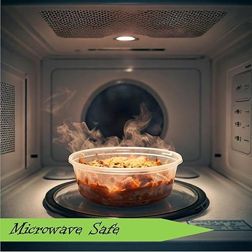 Miniatura 3 de Mr Miracle Contenedores de delicatessen con tapas, paquete de 24 recipientes de plástico transparente herméticos reutilizables para alimentos y