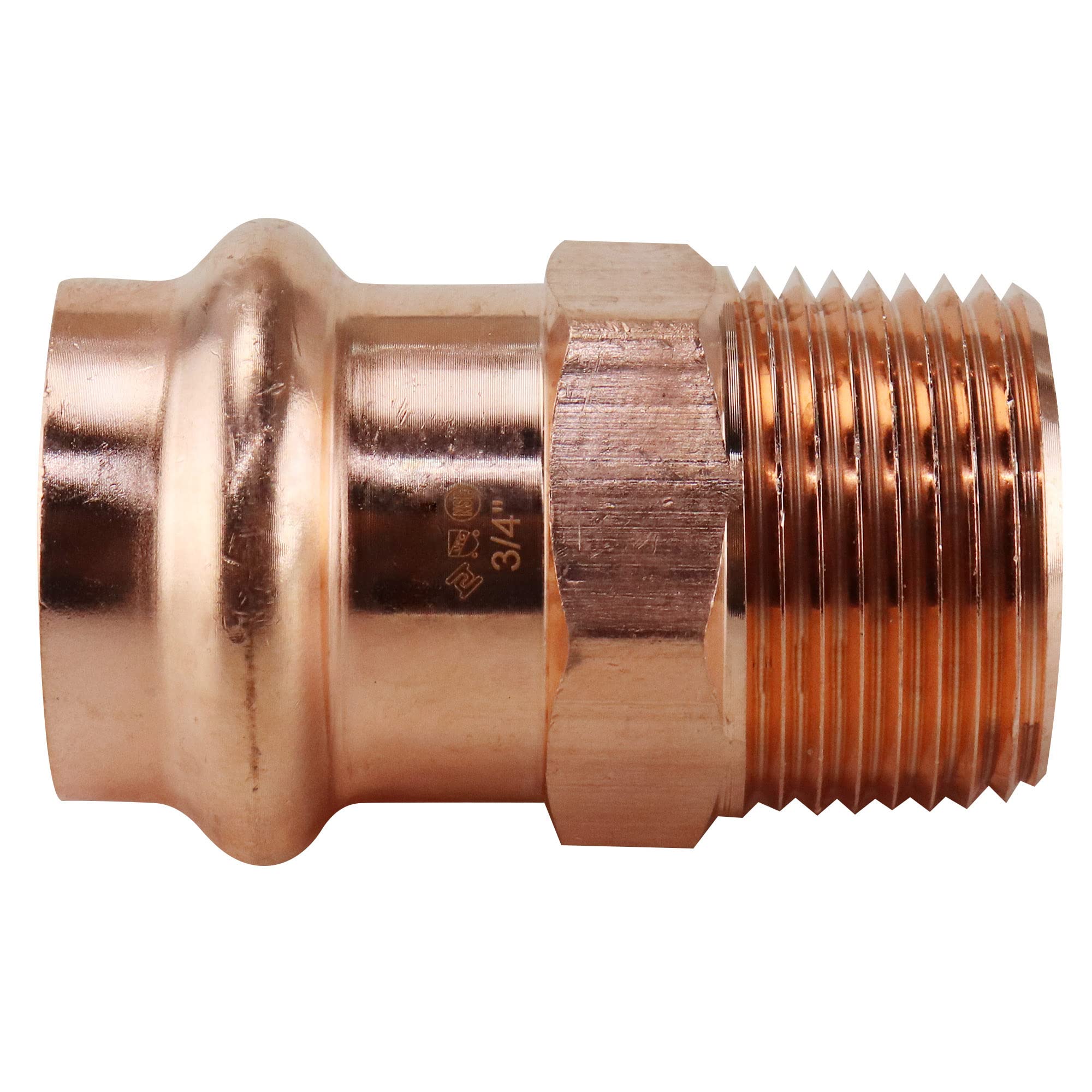 3/4 in. Copper Press x MPT Pressure Male Adapter