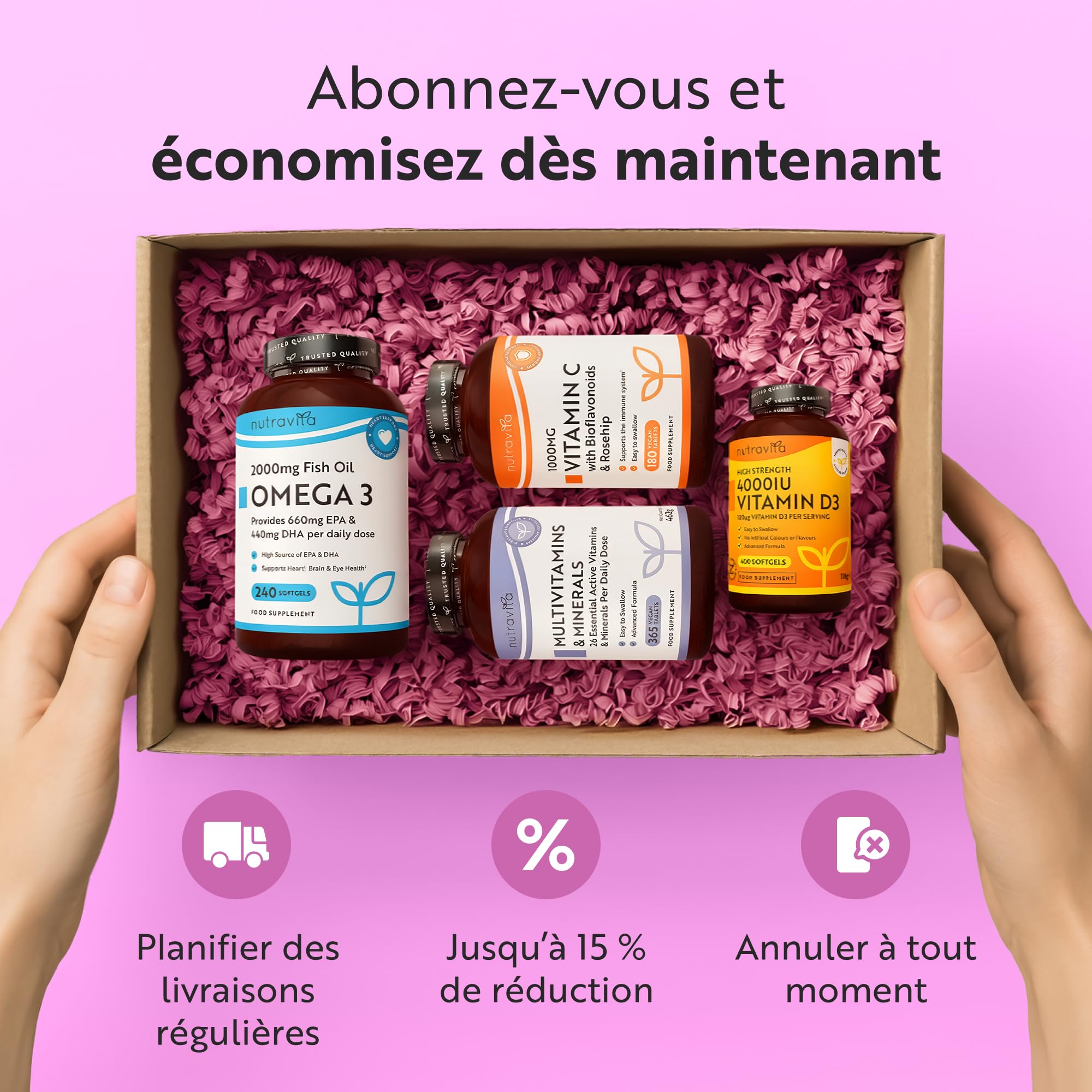 Nutravita Poudre de Collagene 500g - 100% Premium Peptides de Collagène Hydrolysés Pur, Type 1-50 Portions, Goût Neutre - Peptide de Collagen Hydrolysat - Collagene Bovin à Boir - 8 Acides Aminés