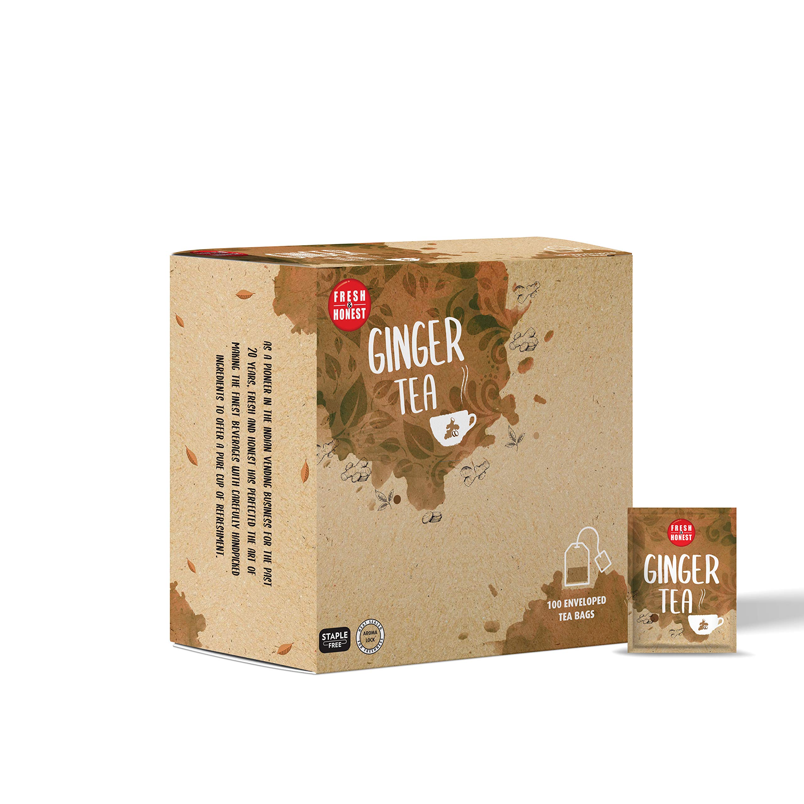 See full amazon price history chart for Fresh & Honest, Ginger Tea Box of 100 Enveloped Tea Bags 100 x g, Ginger, 2 count Fresh & Honest, Ginger Tea Box of 100 Enveloped Tea Bags 100 x g, Ginger, 2 count (B08D11B3CF) Amazon Price History, Amazon Price Tracker
