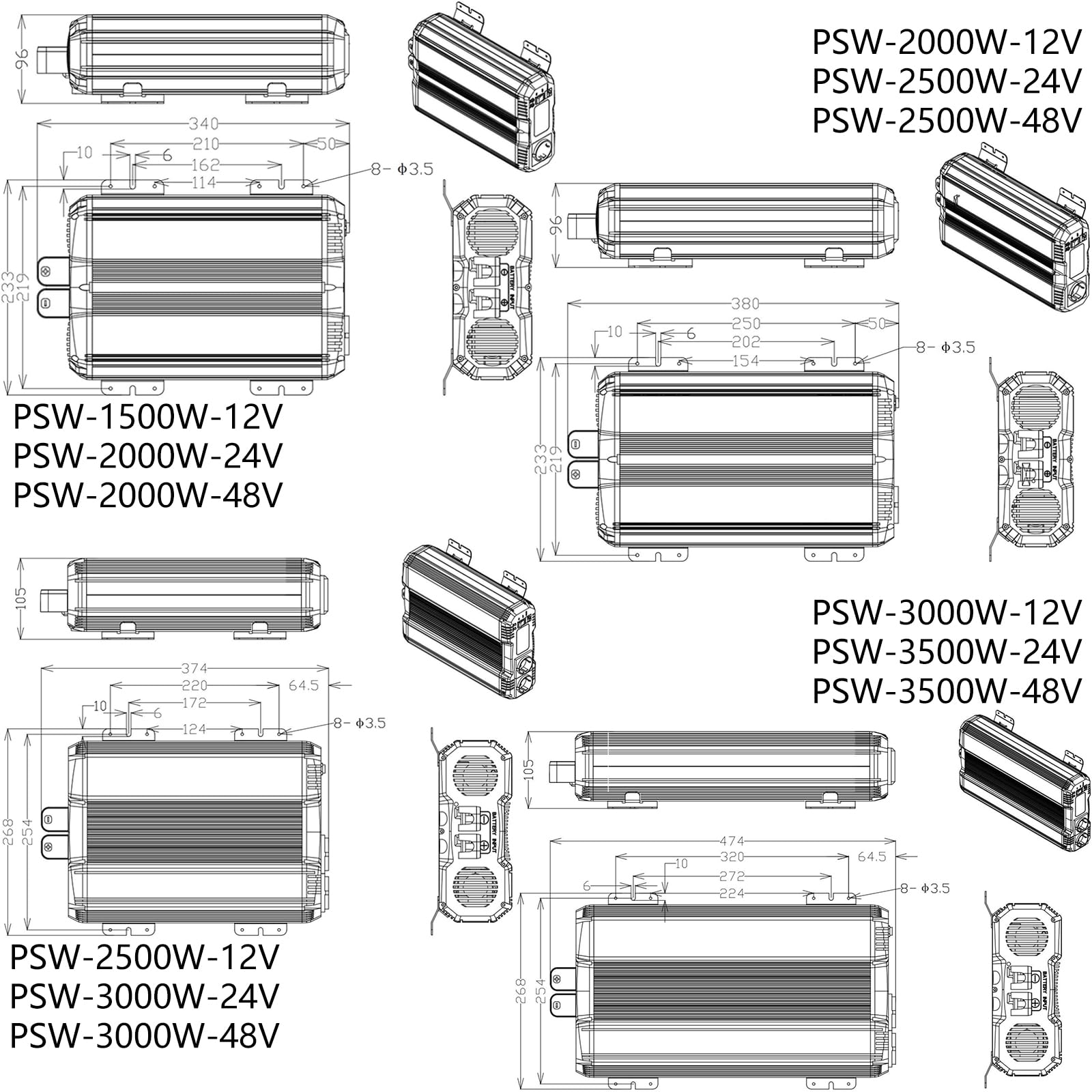 Sinus Wechselrichter 12V auf 230V Reiner Sinus 2500W/5000W 50HZ | Mit Fernbedienungsfunktion, geeignet für netzunabhängige Stromversorgung, Wohnmobile und Camping Ausflüge Reiner Sinus