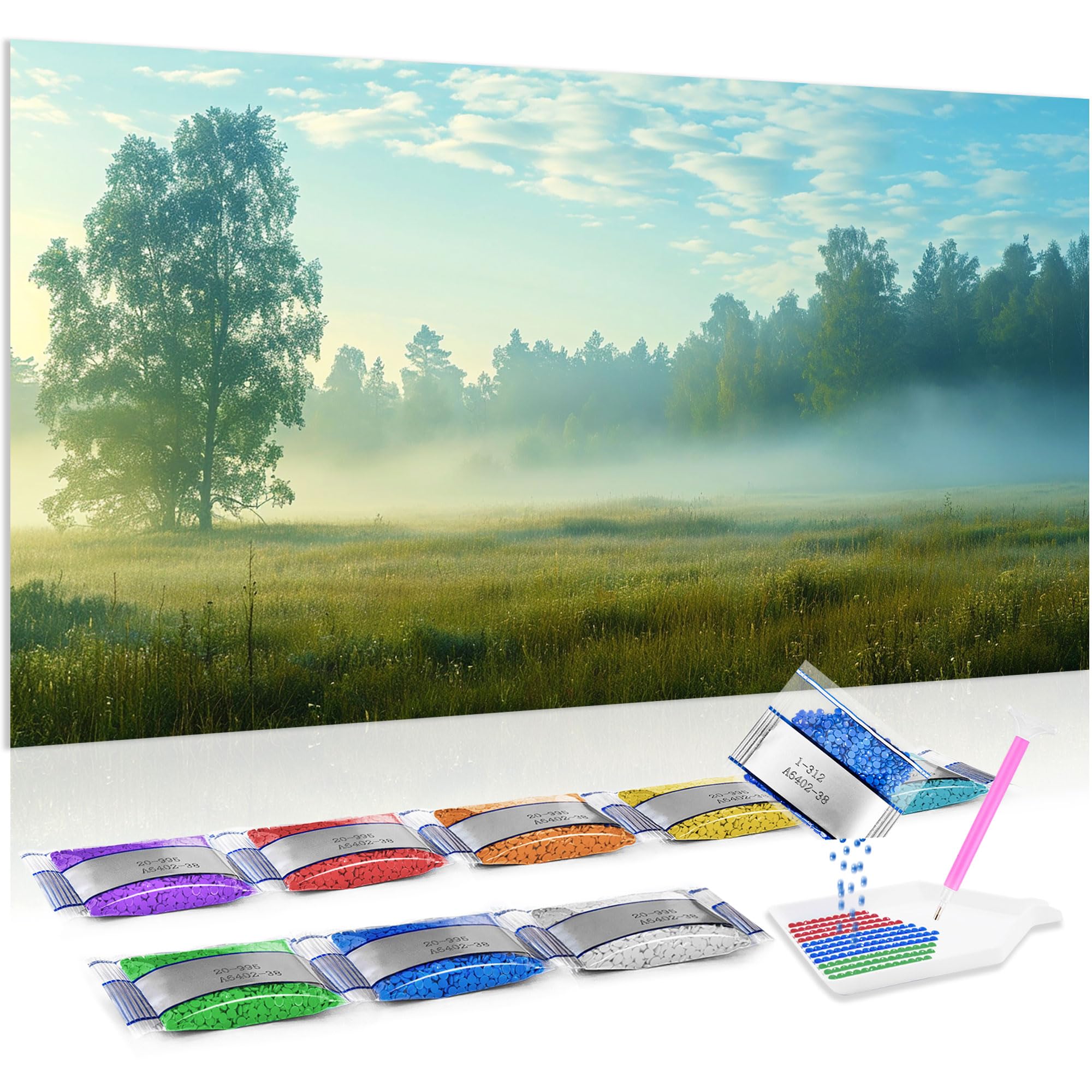 Kit de diamond painting 5D Jumpdot para personalizar tu habitación con manualidades de adultos 8