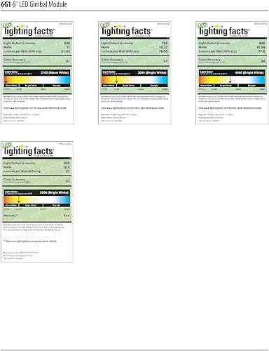 Miniatura 7 de Lithonia Lighting - 3IGMW luz LED 30K 90CRI M6 560 lm 3000K Módulo iGimbal, 3 pulgadas, blanco mate, 6G1MB LED 30K 90CRI M6, 11watts, 120 volts