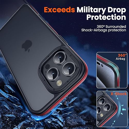 Miniatura 162 de Funda para iPhone 12, a prueba de golpes, para iPhone 12 Pro, protección contra caídas de grado militar, parte trasera dura, delgada, translúcida