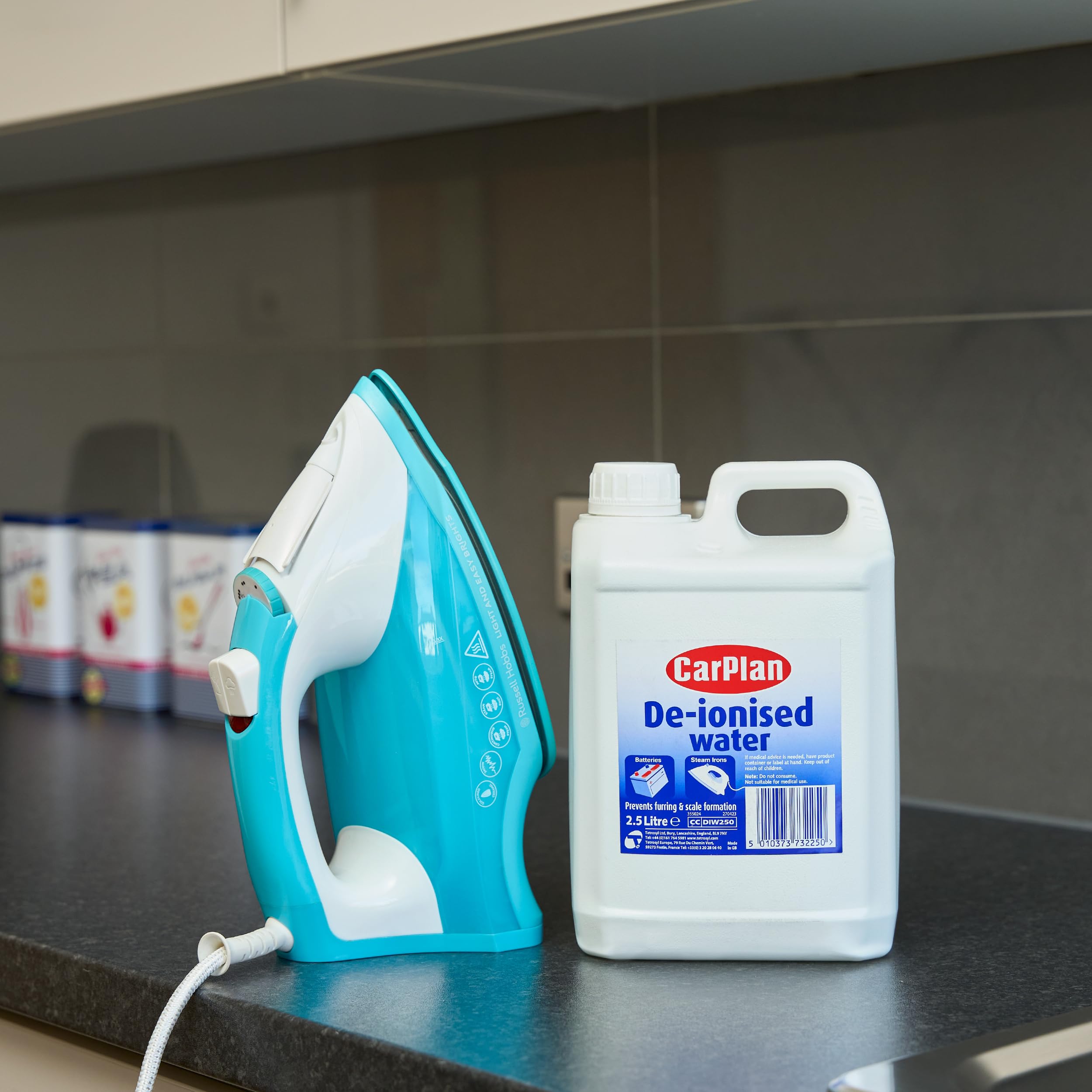 CarPlan Acqua Deionizzata, Adatta a Batterie e Ferri da Stiro a Vapore, Classe di Efficienza Energetica A+++, 2.5 Litri