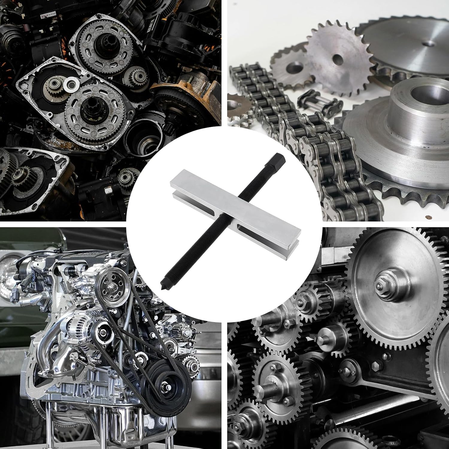 ChgImposs 522 Heavy Duty Large Gear and Pulley Puller Fit for Ford D80L-522-A and 303-D025, High Hardened 4140 Impact Grade Steel Bearing Pullers