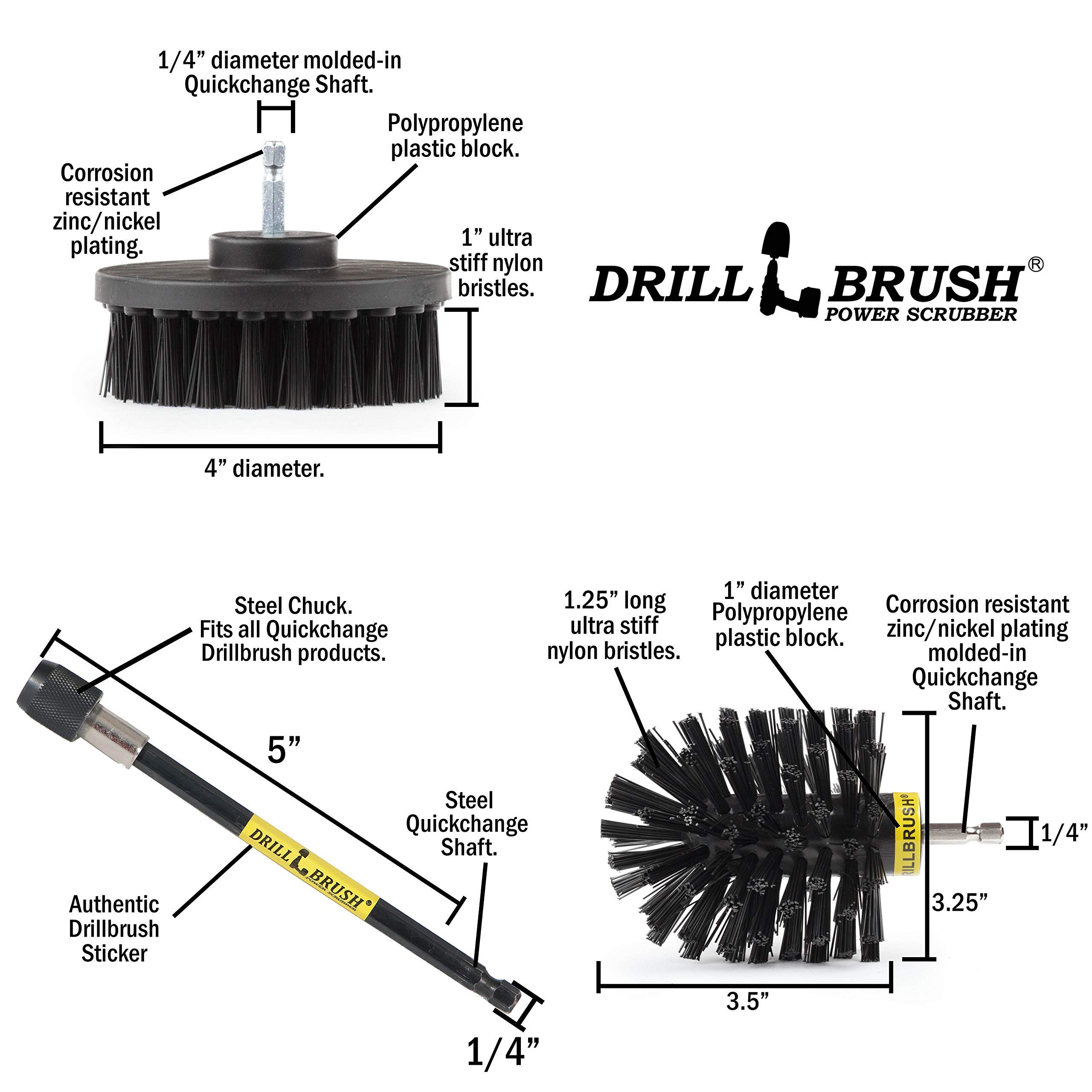 Suministros de limpieza para parrilla y ahumador, cepillo de nailon para taladro con extensión, limpiador eléctrico giratorio para limpieza doméstica, herramientas de limpieza industrial, alternativa 5