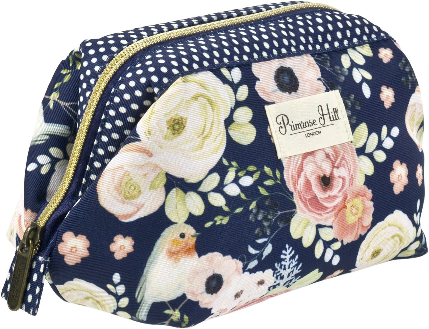 Primrose Hill Roses and Robins Collection Cosmetic Frame Clutch