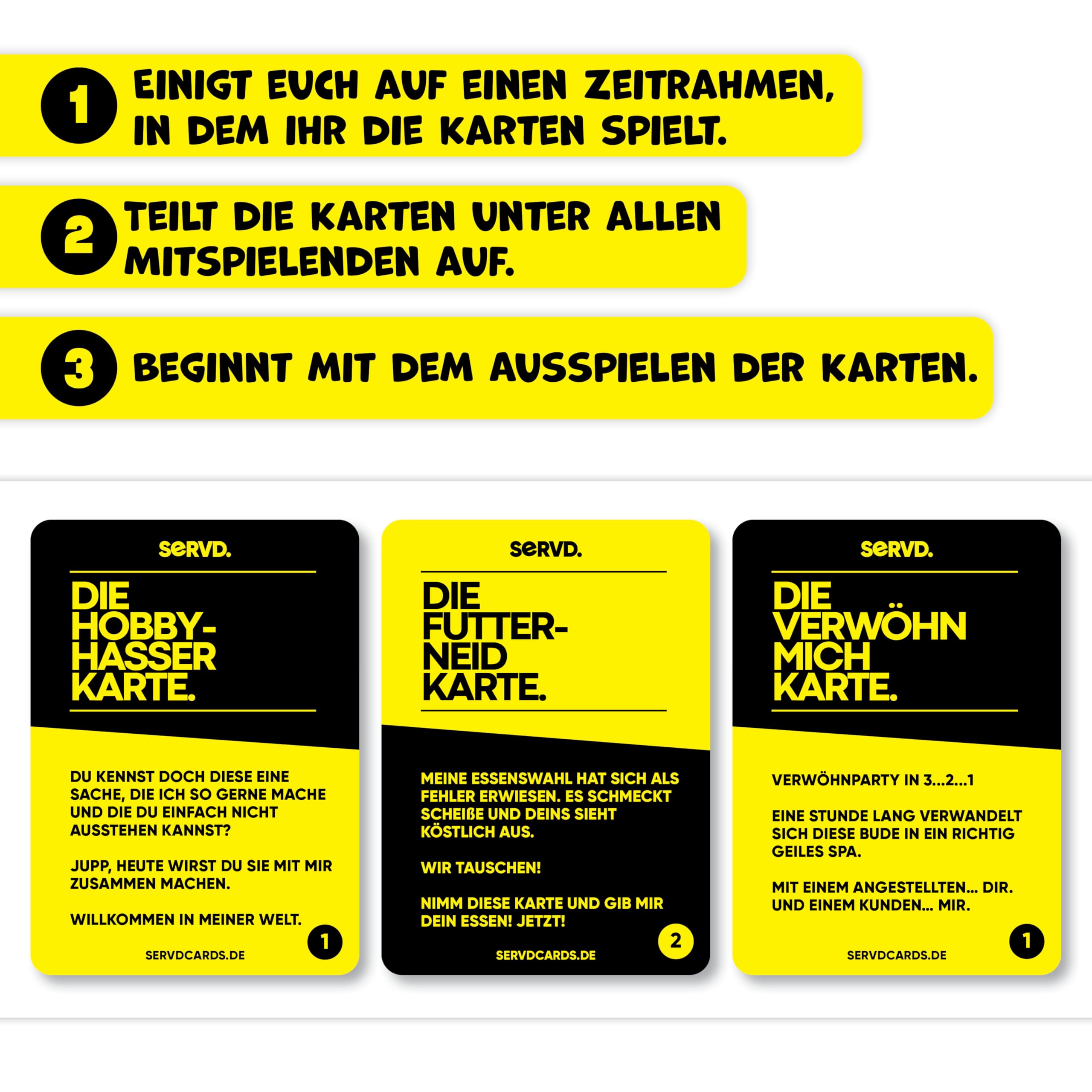 SERVD - für Paare - Das Real-Life Kartenspiel