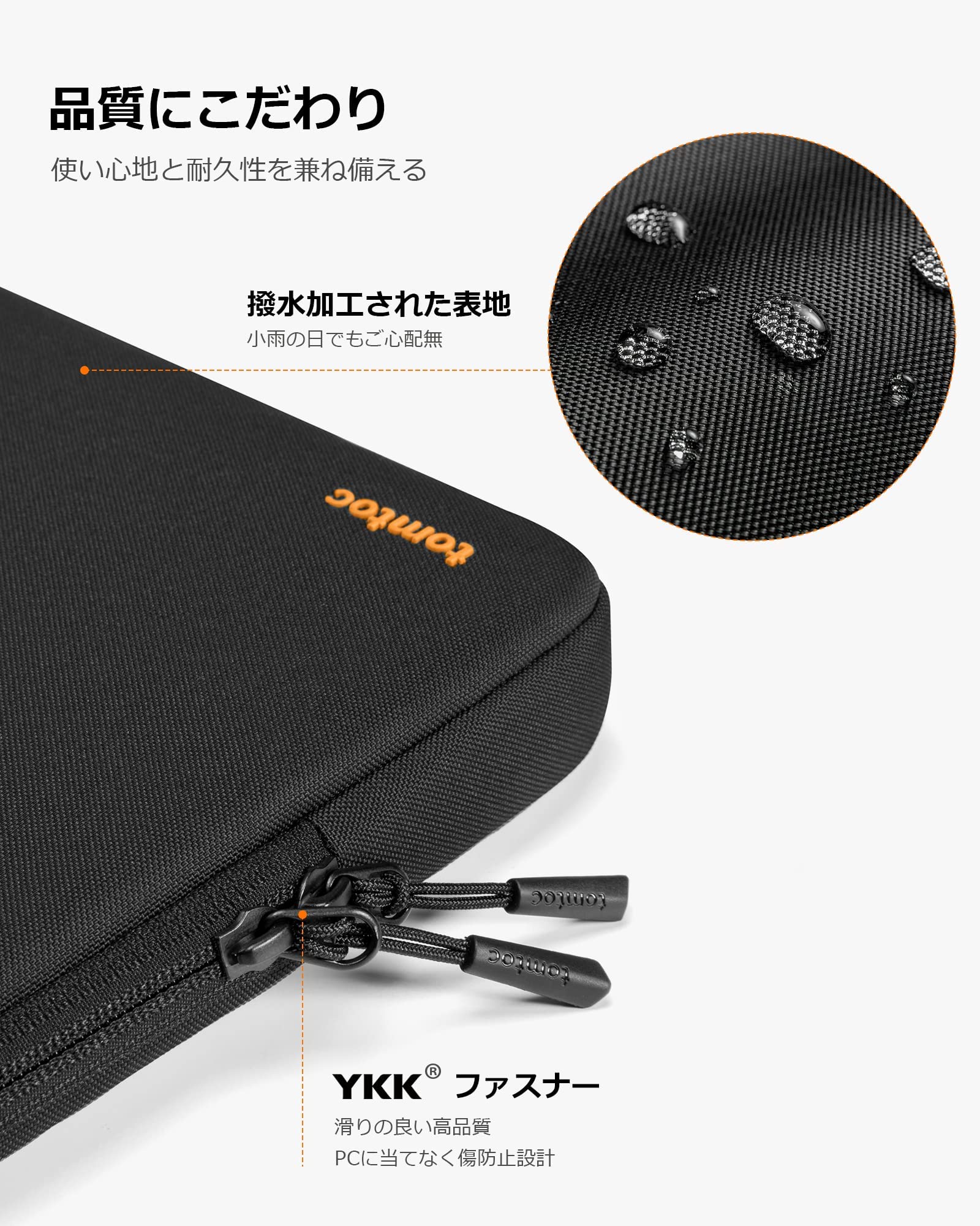 Amazon.co.jp: tomtoc 360°保護 14-15.3インチ パソコンケース 15