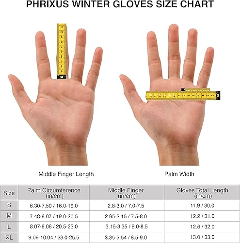 Miniatura 7 de PHRIXUS Guantes de esquí para hombre y mujer, impermeables, para invierno, cálidos, 3M, Thinsulate, guantes de esquí y nieve, snowboard y motos de