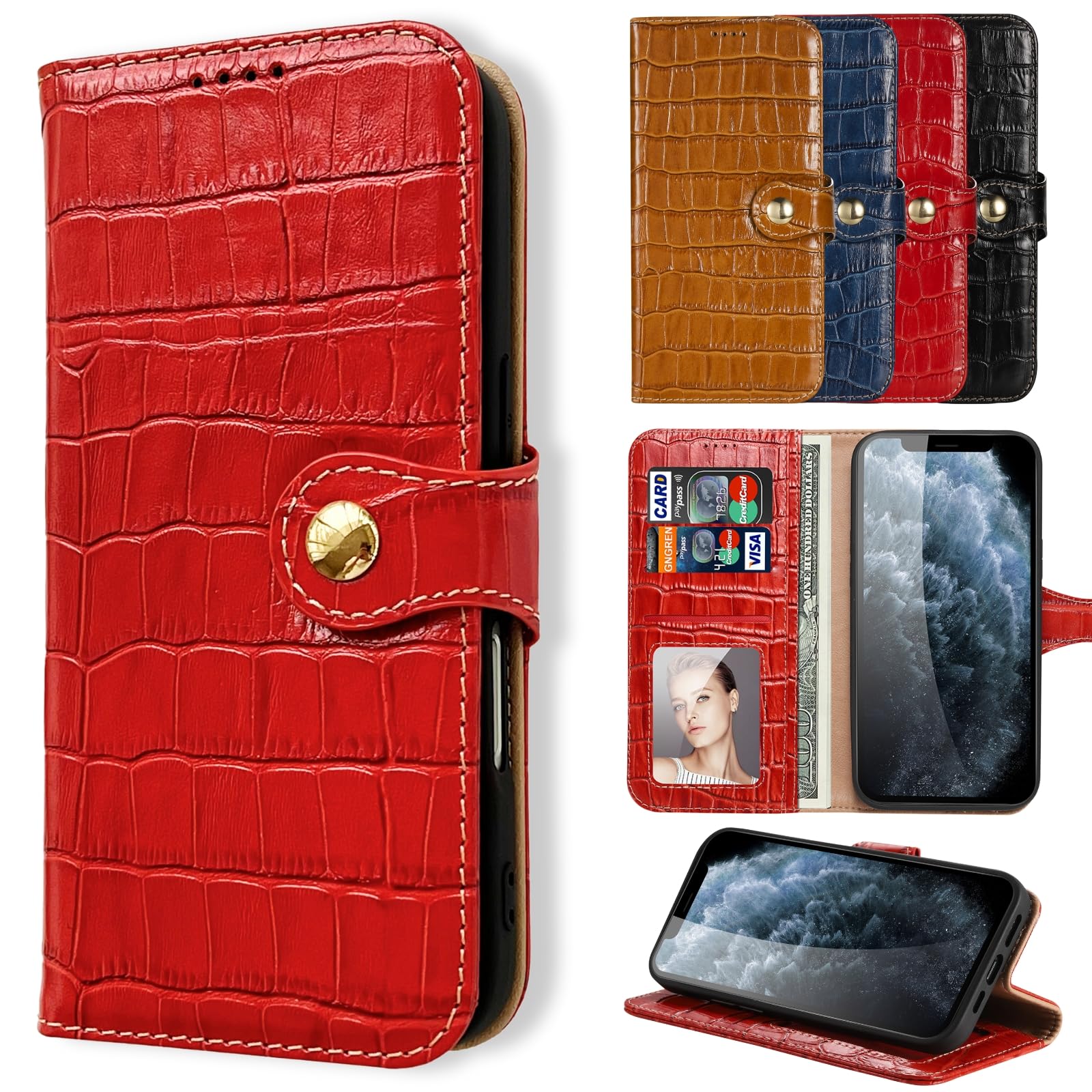 Amazon.co.jp: 日本レリア iPhone X/XS ケース 本革 手帳型