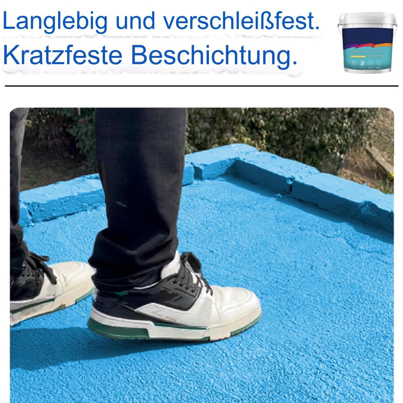 Klarer Fliesenkleber – Unsichtbarer 35-Unzen-Bodenkleber, wasserfester