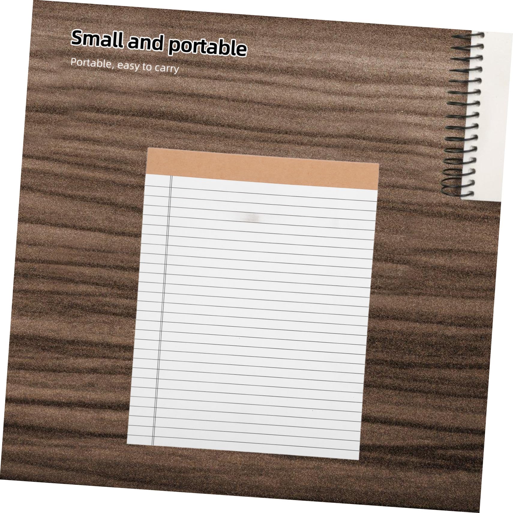 10 Stück Liniert Perforierte Schreibblöcke Doppelseitig pro Block Weißes Papier für Büro Schule Zuhause Notizen Effizient Nutzen