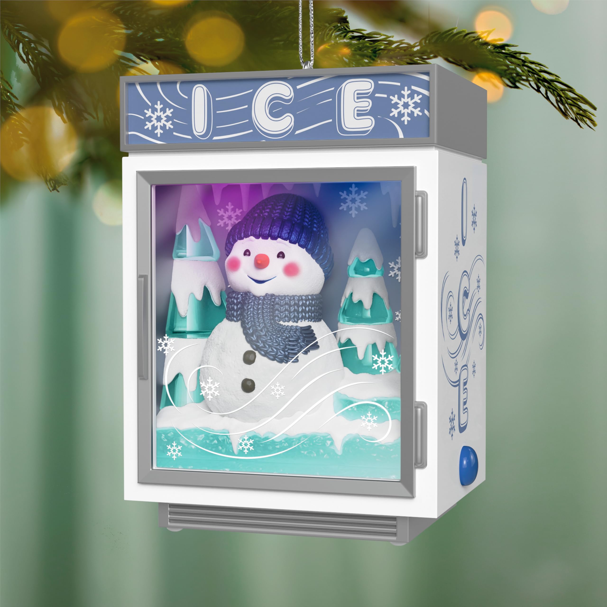 Hallmark Keepsake Adorno de Navidad 2026, musical Just Chillin' con luz, regalos de coleccionista de muñeco de nieve