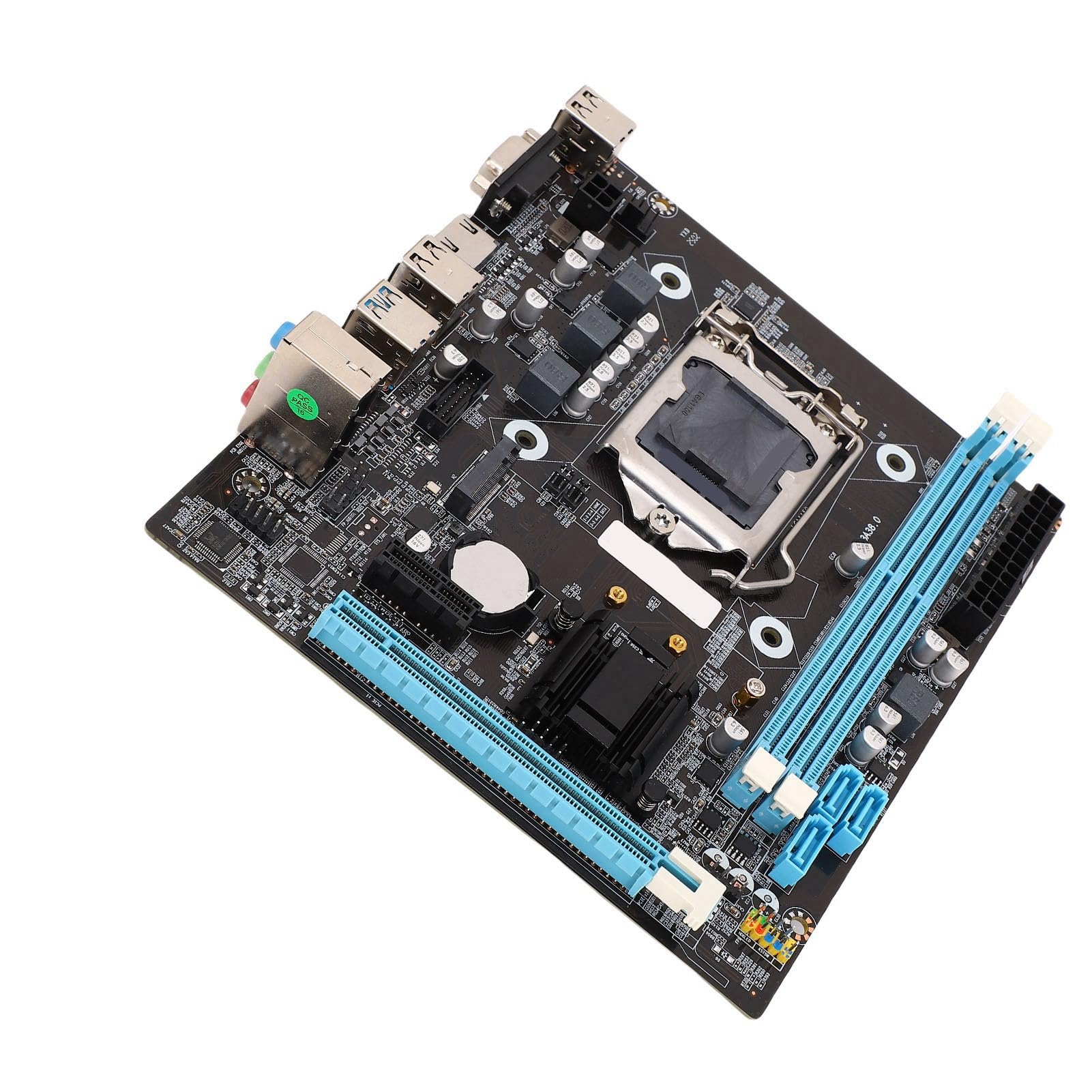 Płyta Główna do Gier H81 z dwukanałową pamięcią DDR3, M.2 NVMe NGFF6 Gb/s, LGA 1150 Micro ATX Płyta Główna do Komputera, Obsługuje Core I3 I5 I7 Czwartej Generacji,E3 V3, Celeron