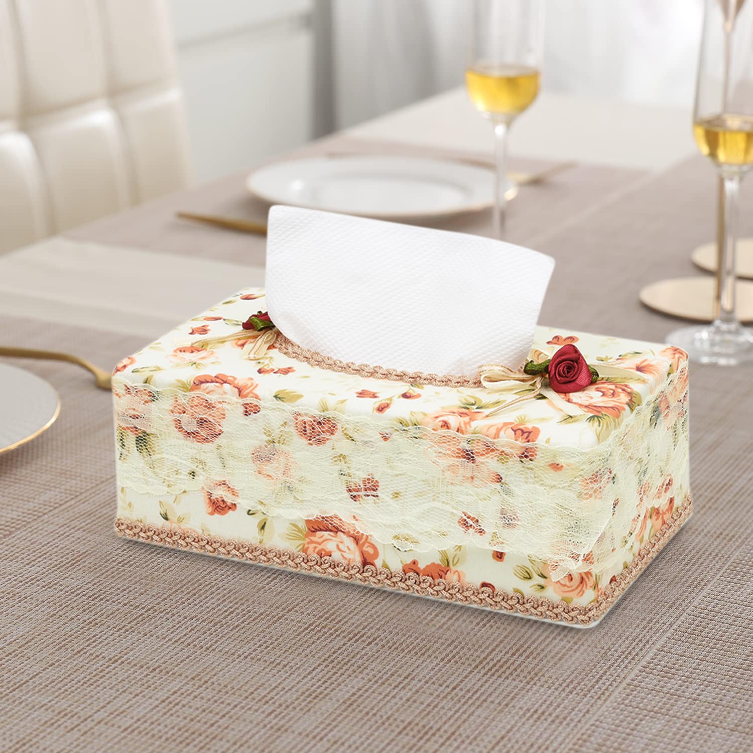 HOKIPO Plastic Tissue Box Holder (AR-4087-D32) 3