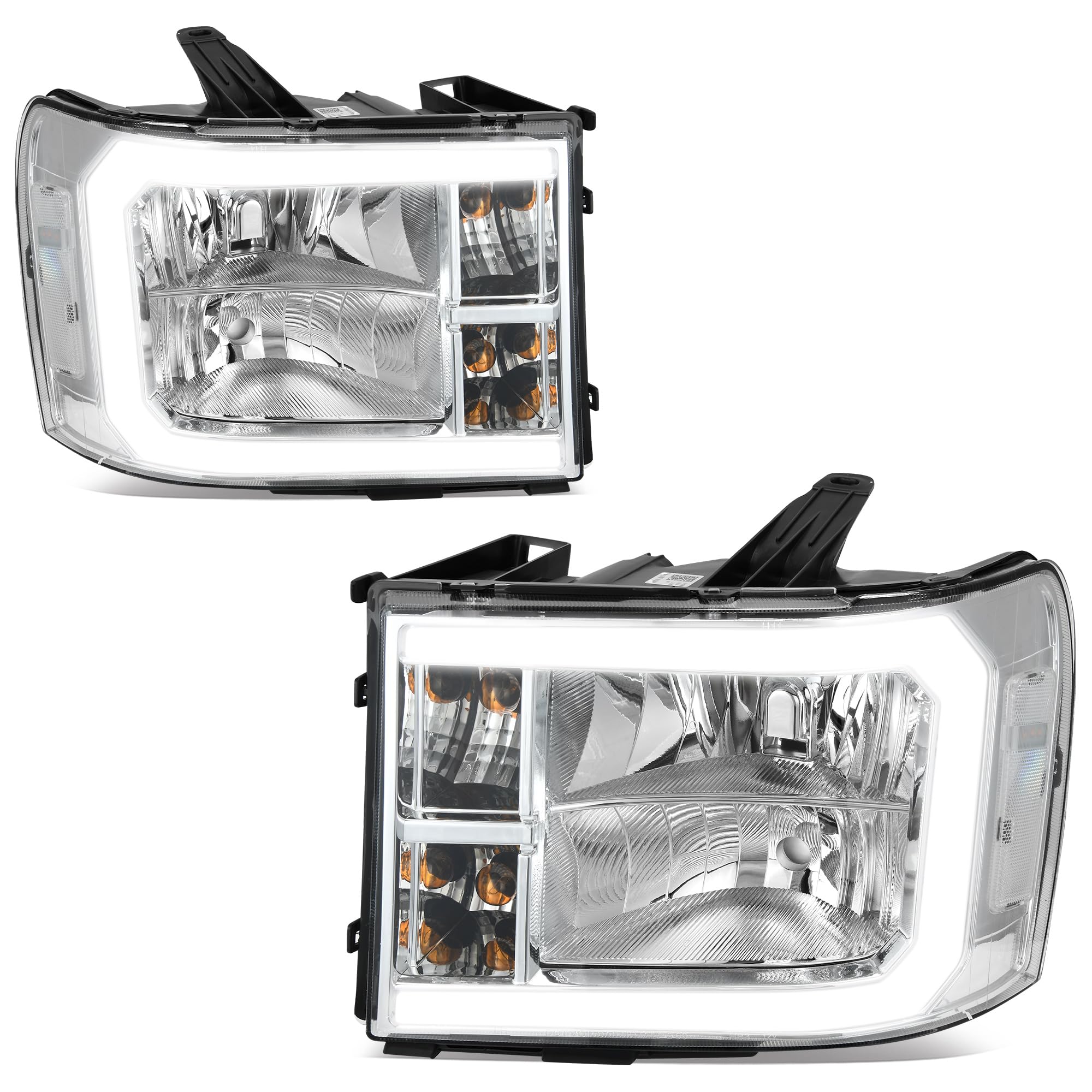 Amazon | DWVO LED DRL ヘッドライトアセンブリ 2007-2013 GMC Sierra