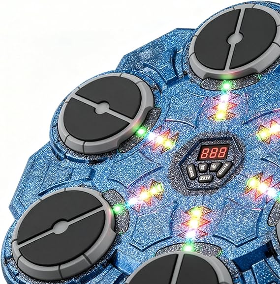 Music Punching Machine | 9-Speed Wall Punching Pad,Musical Boxing Equipment with Light - for Adults Boys Gym Workout Exercise Fitness Indoor Doorway Apartment Dormitory