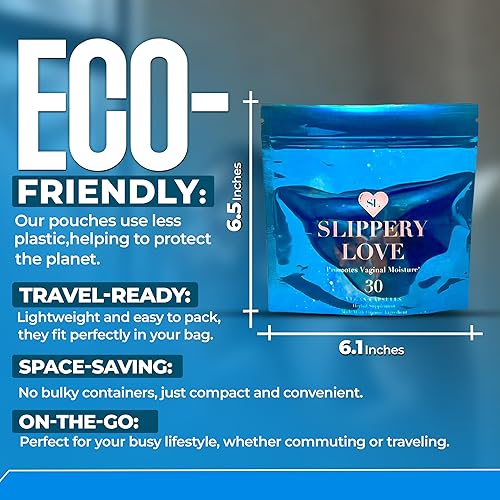 Miniatura 7 de Wetness Suplementos orgánicos para mujeres, 30 cápsulas, aumentan la humedad y la confianza, píldoras de salud vaginal para reducir la sequedad, sin