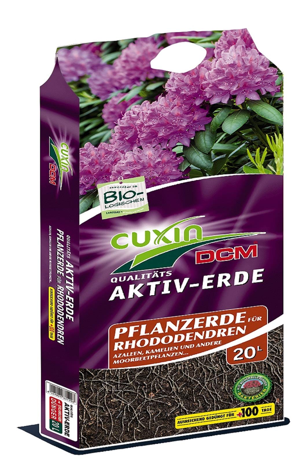 CUXIN AKTIV-ERDE Pflanzerde Für Rhododendren – 3 X 20 Liter