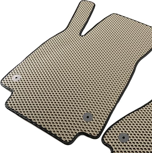 Miniatura 4 de Alfombrillas de automóvil personalizadas para todo tipo de clima para Audi Q8 2019-2024 - Durabilidad y superficie fácil de limpiar (beige)