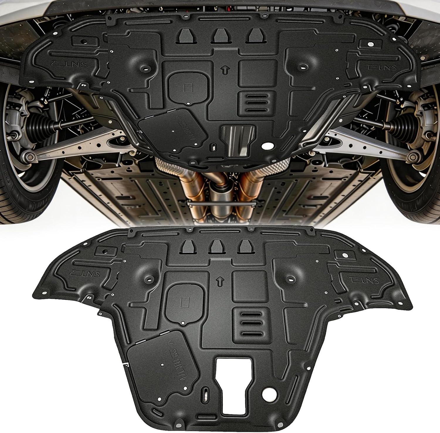 Manganese Steel -Front Engine Splash Shield Fit for Hyundai Sonata 2020-2023, Direct Replacement Engine Splash Guard,Engine Guard for Underbody Protection