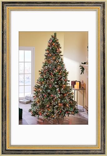 Vista 21 de Golden State Art, Marco de fotos ornamentado de 8 x 10 pulgadas para fotos de 5 x 7 pulgadas con paspartú o impresiones de 8 x 10 pulgadas sin Oro